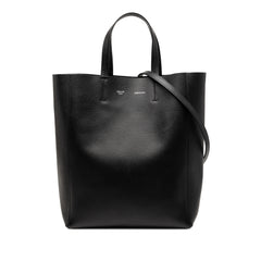 Small Grained Calfskin Vertical Cabas Satchel
