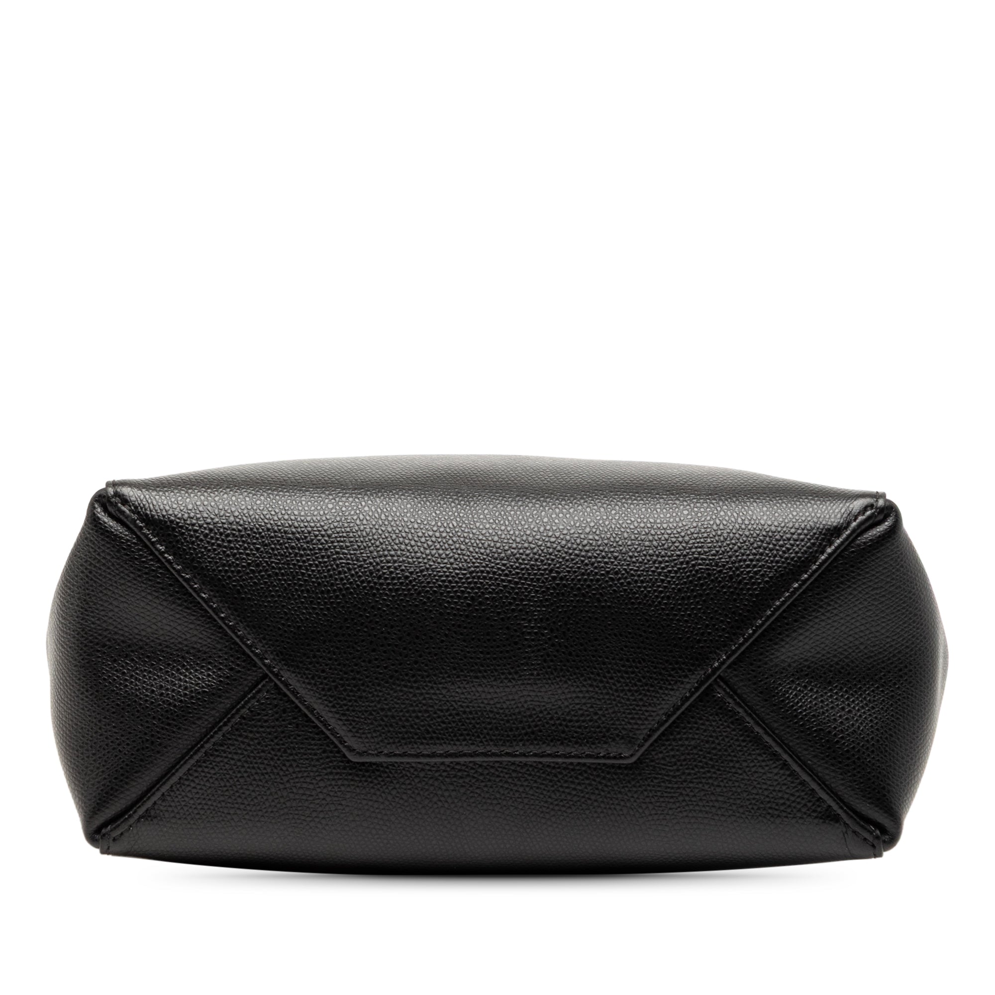 Small Grained Calfskin Vertical Cabas Satchel