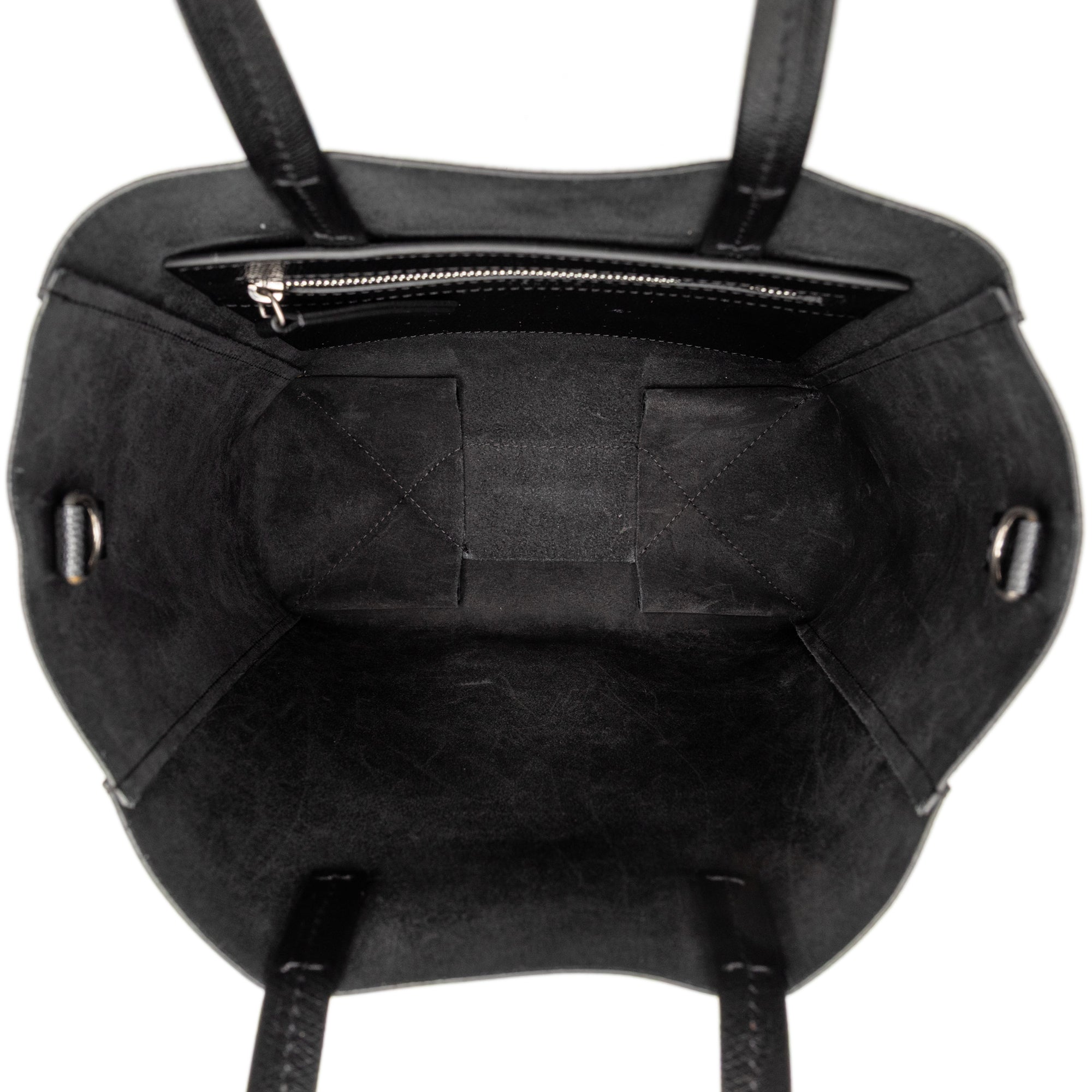 Small Grained Calfskin Vertical Cabas Satchel