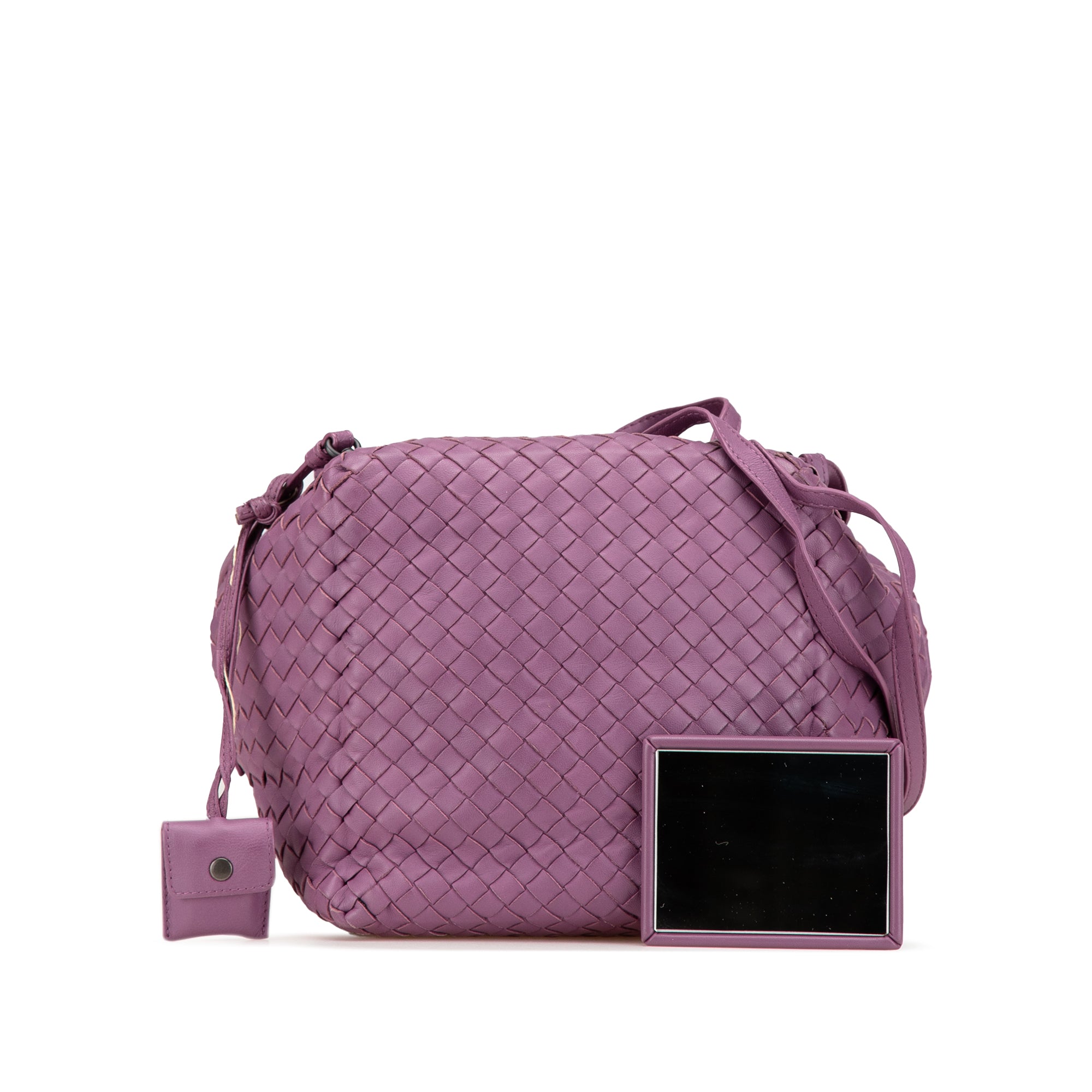 Nappa Intrecciato Cube Crossbody