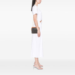 Triomphe Coated Canvas Clutch On Chain