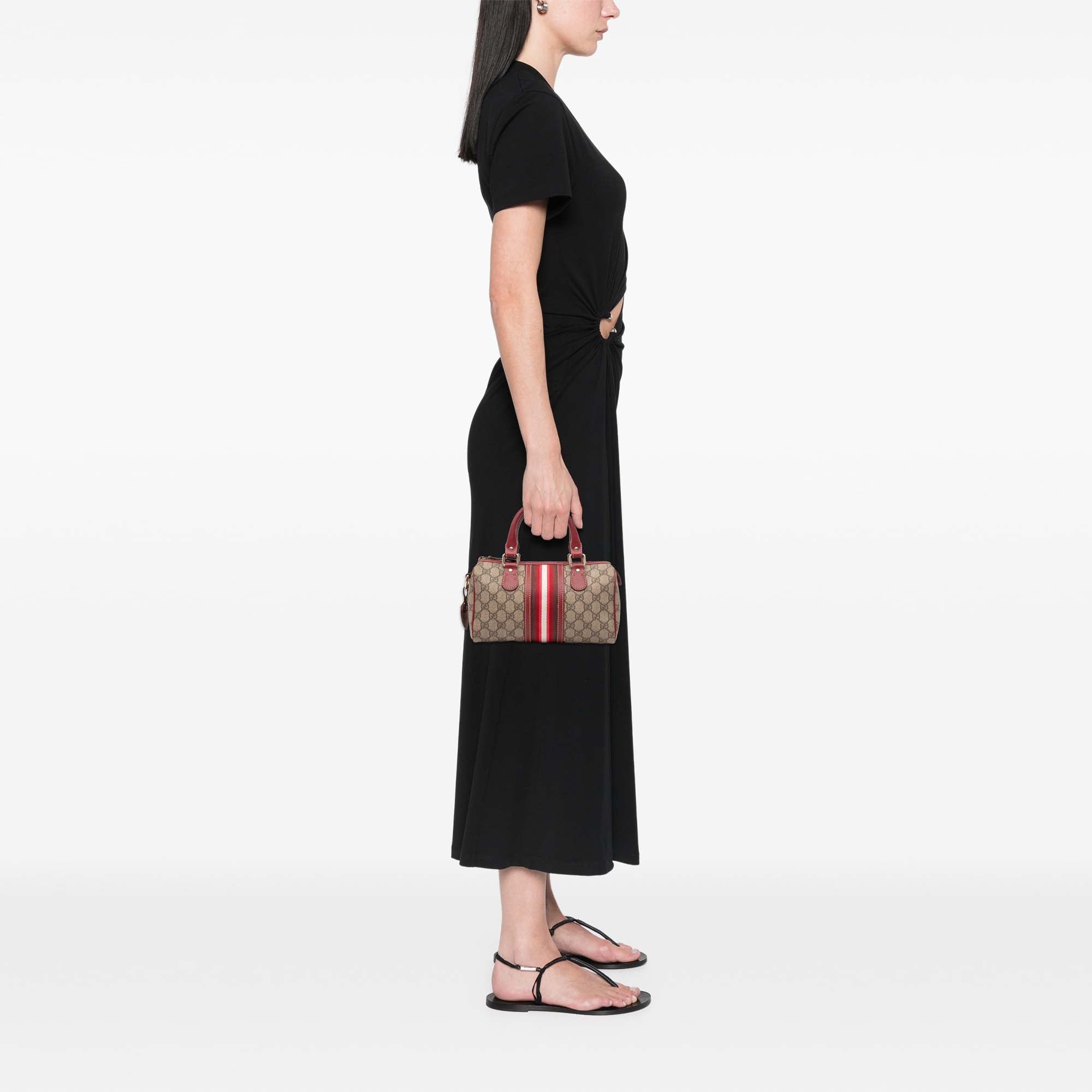 Limited Edition Small GG Supreme Web Joy Boston Bag