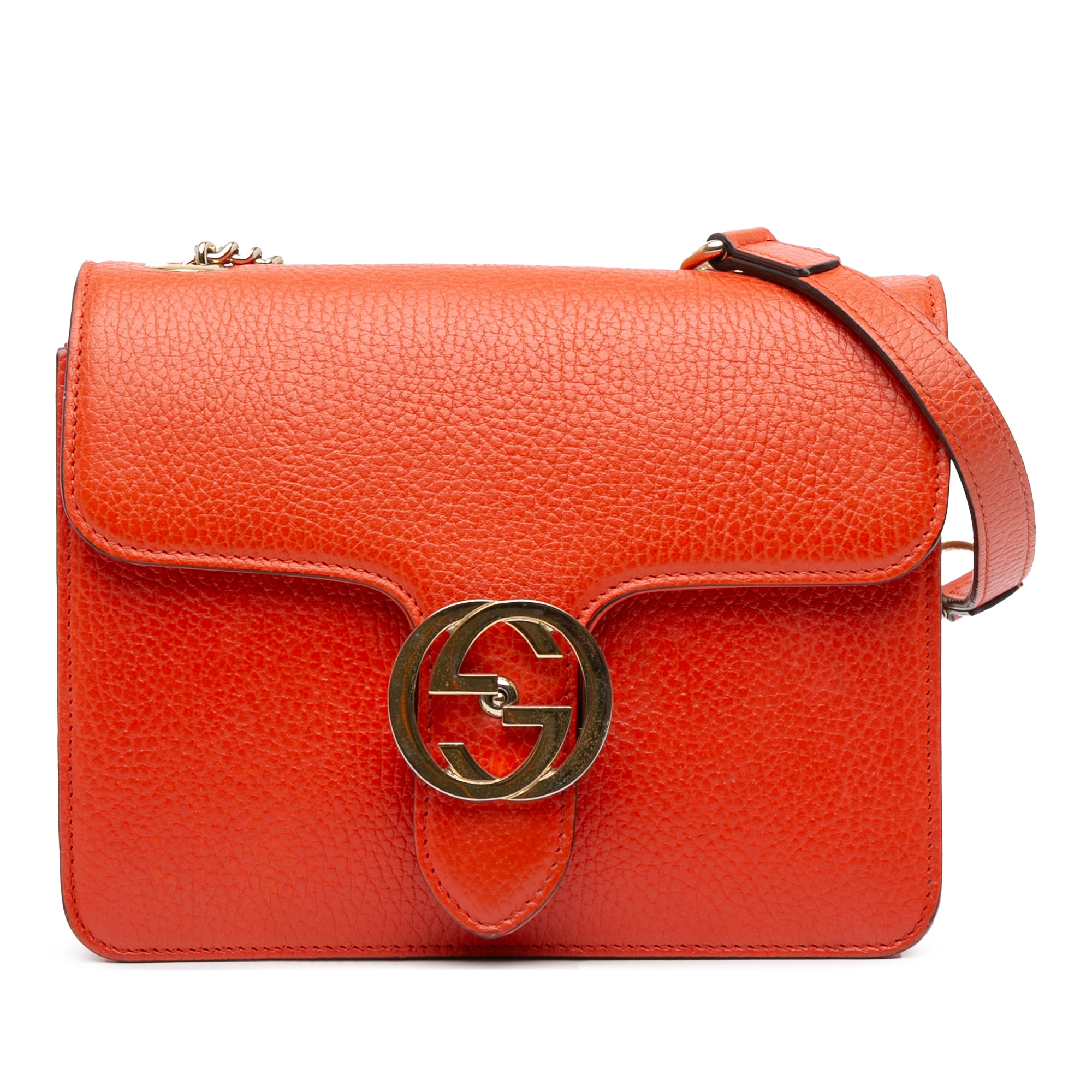 Small Dollar Calfskin Interlocking G Crossbody