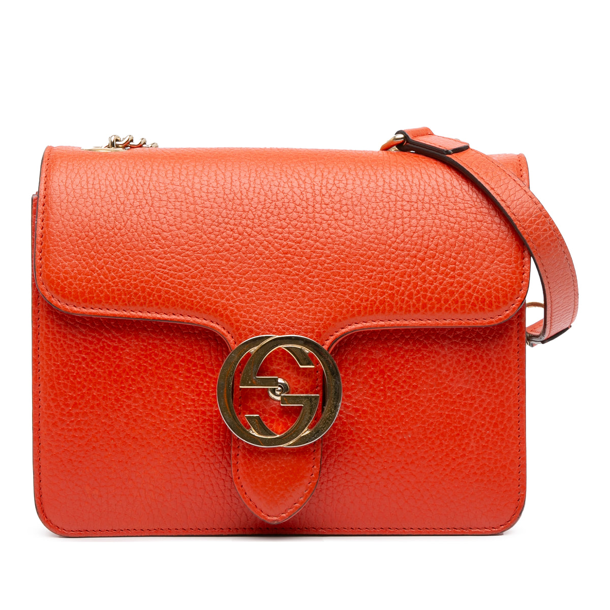Small Dollar Calfskin Interlocking G Crossbody