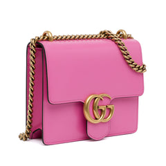 Small GG Marmont Leather Chain Flap