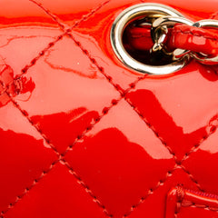 Medium Classic Patent Valentines Heart Charms Single Flap