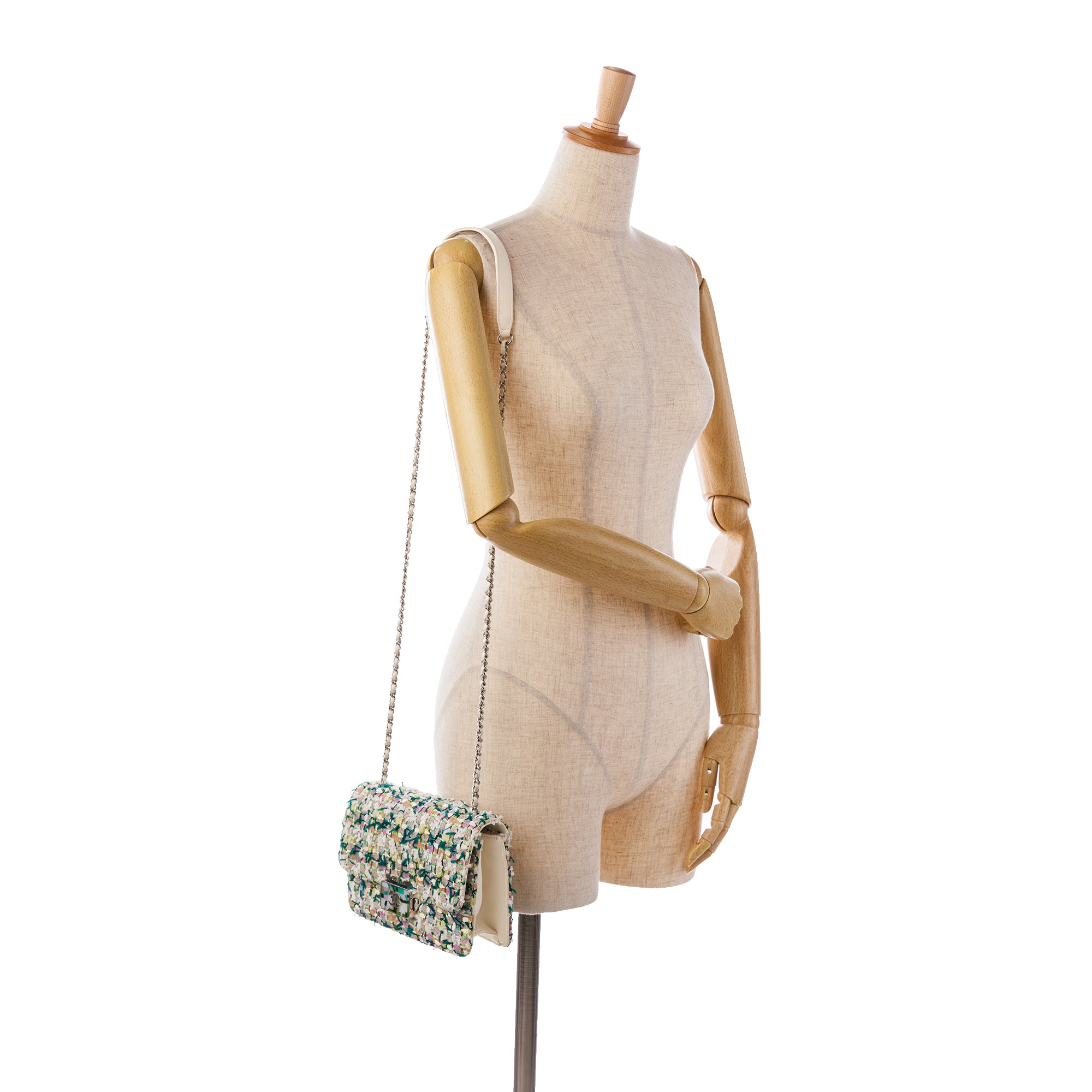 Tweed Beauty Lock Flap Bag