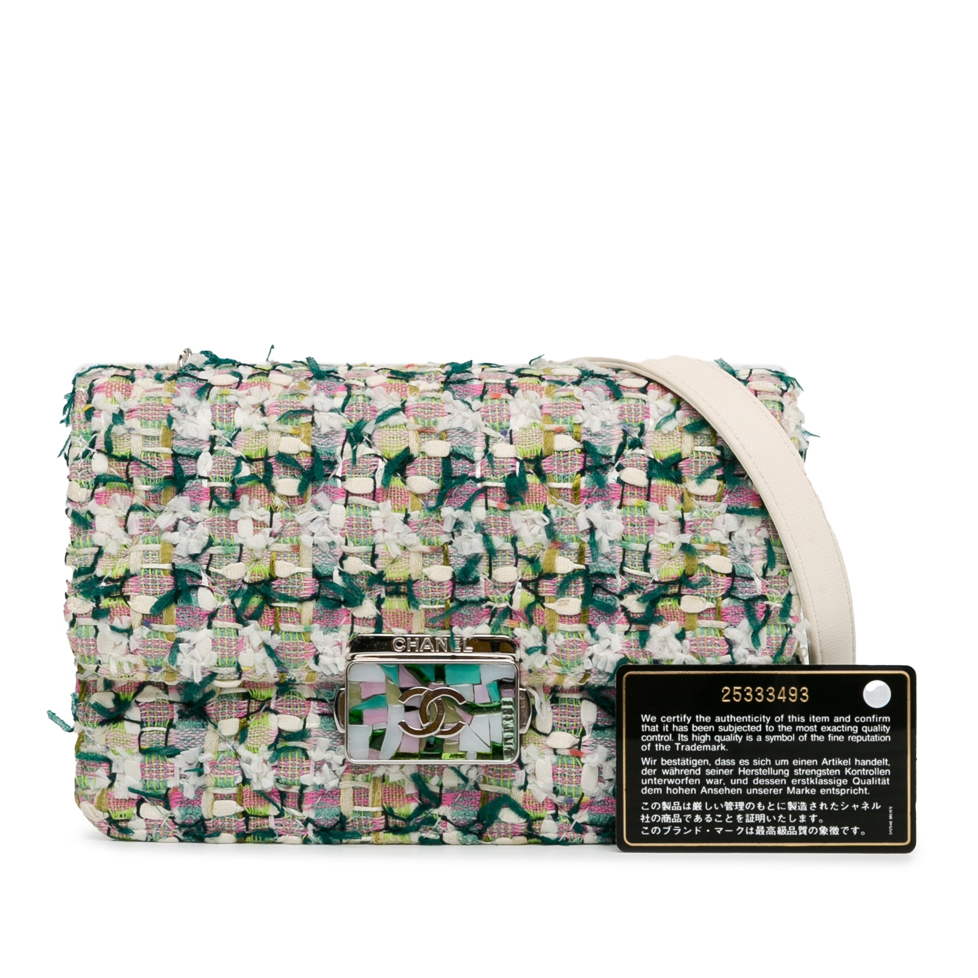 Tweed Beauty Lock Flap Bag
