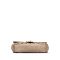 Calfskin Stitched Motif Flap