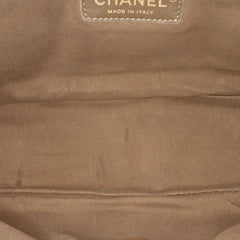 Calfskin Stitched Motif Flap