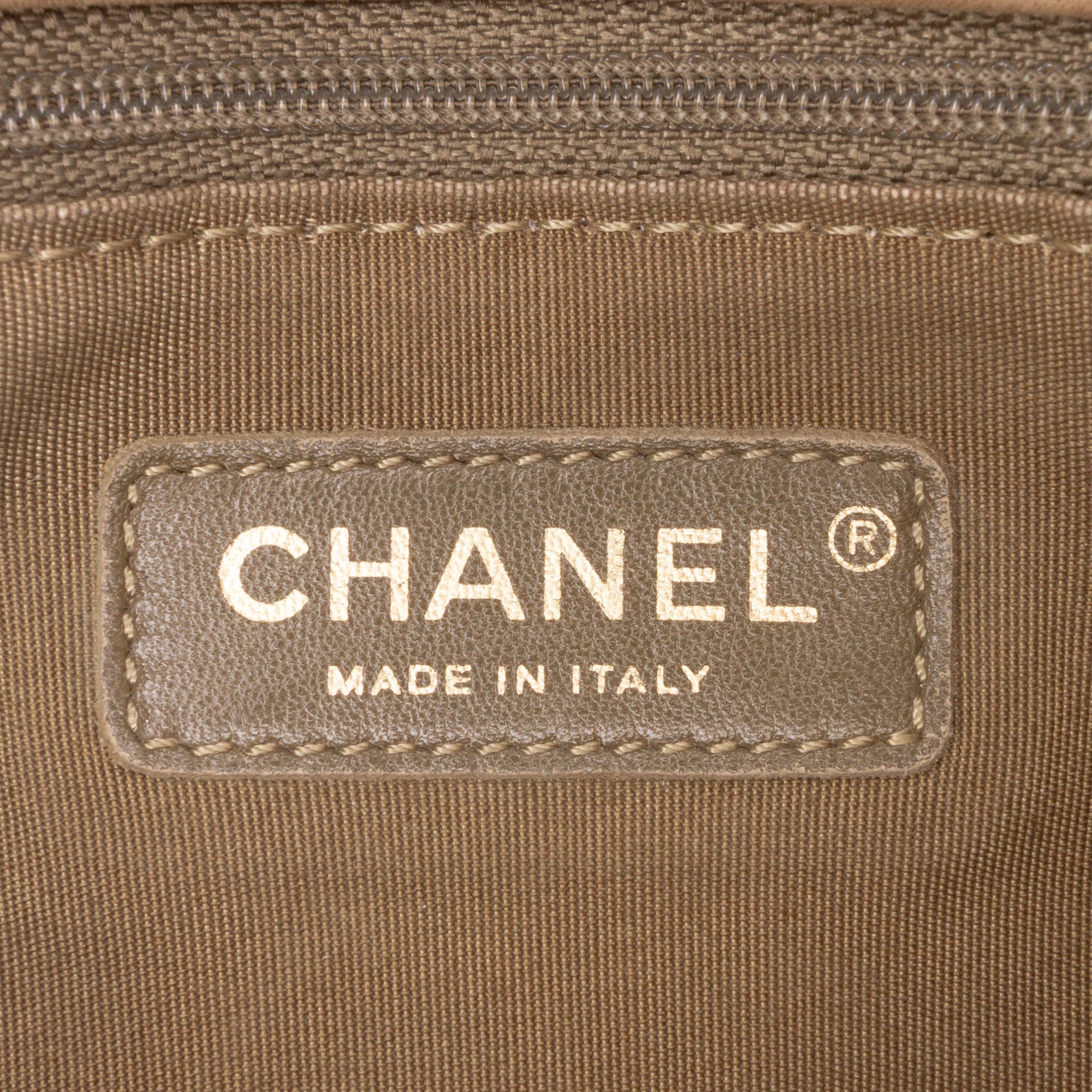 Calfskin Stitched Motif Flap