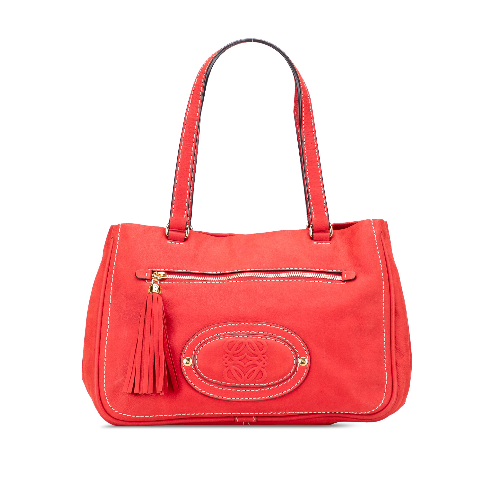 Nubuck Anagram Madrid Fringe Shoulder Bag