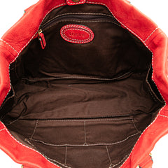 Nubuck Anagram Madrid Fringe Shoulder Bag