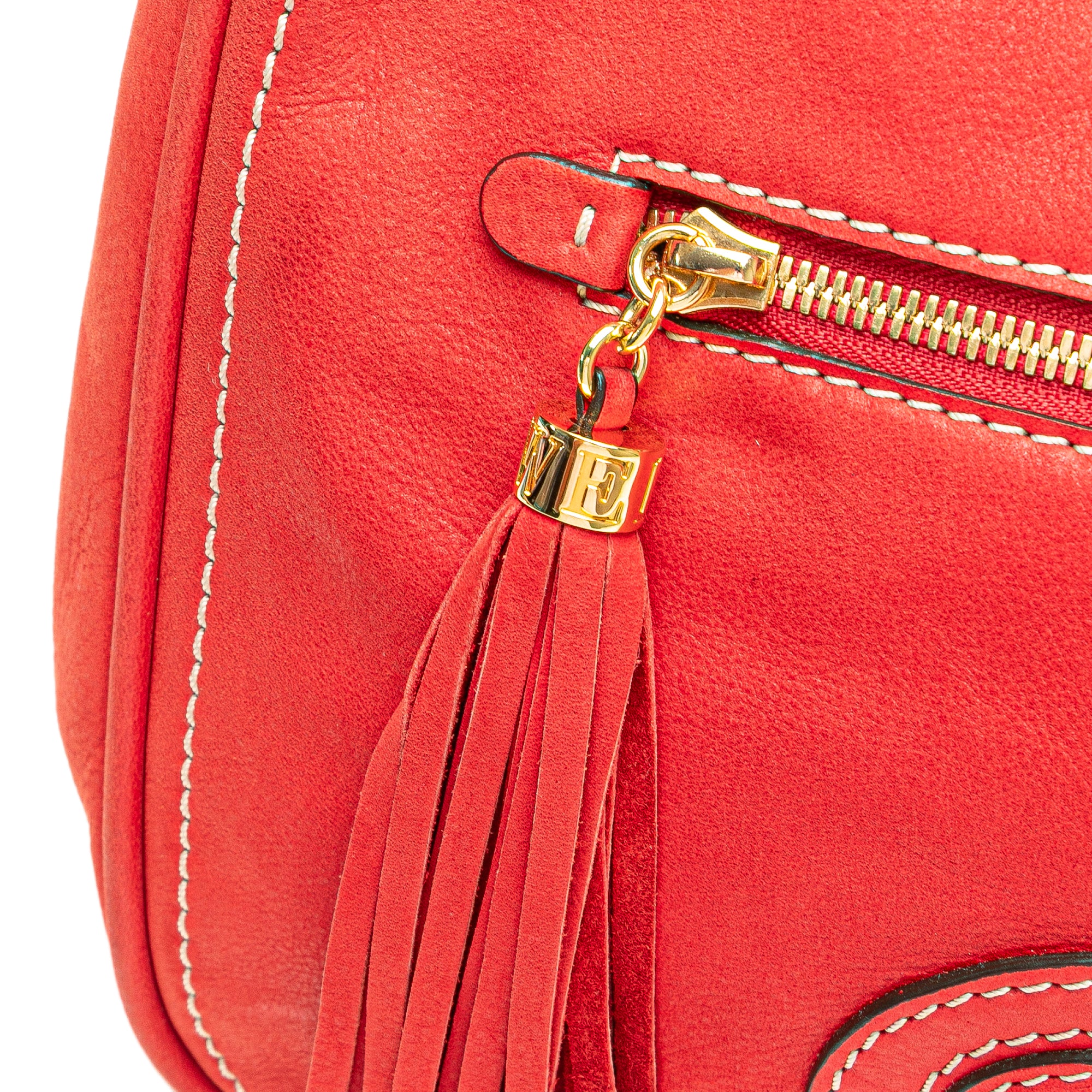 Nubuck Anagram Madrid Fringe Shoulder Bag
