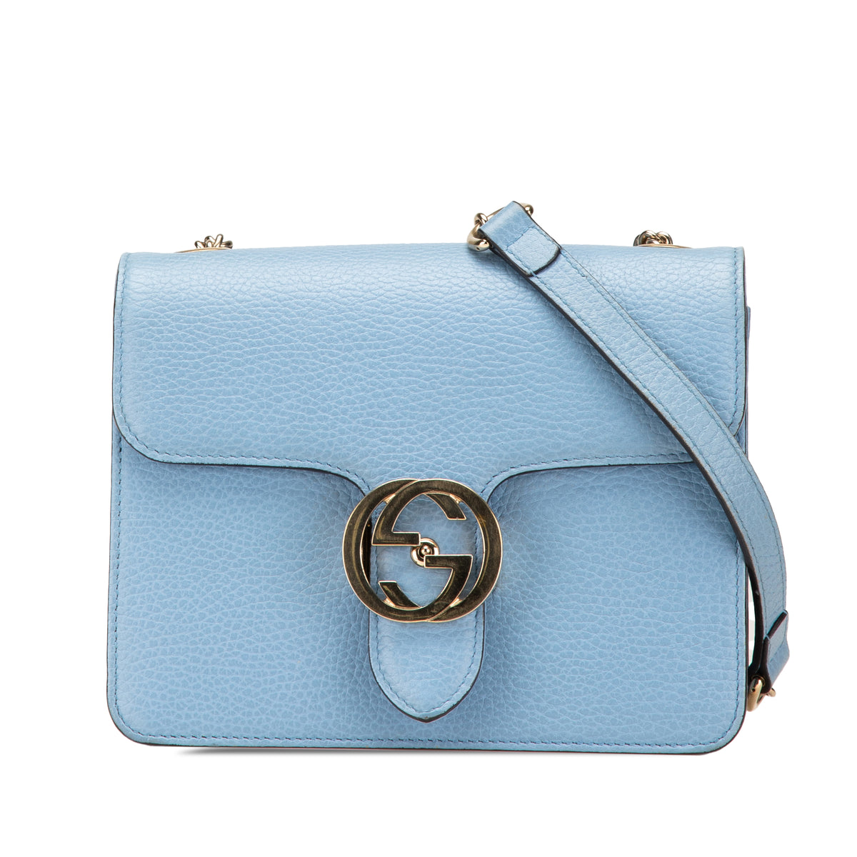 Small Dollar Calfskin Interlocking G Crossbody