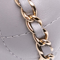 CC Quilted Lambskin Chain Around Phone Holder