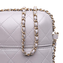 CC Quilted Lambskin Chain Around Phone Holder
