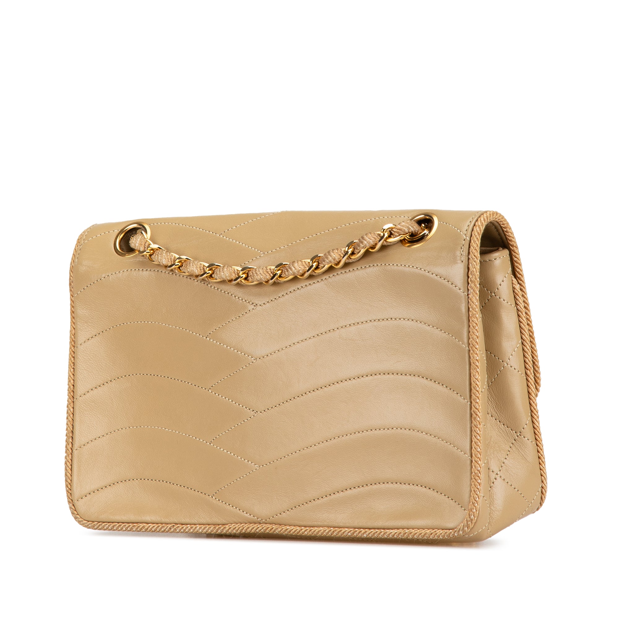 Small Wave Lambskin Flap Bag