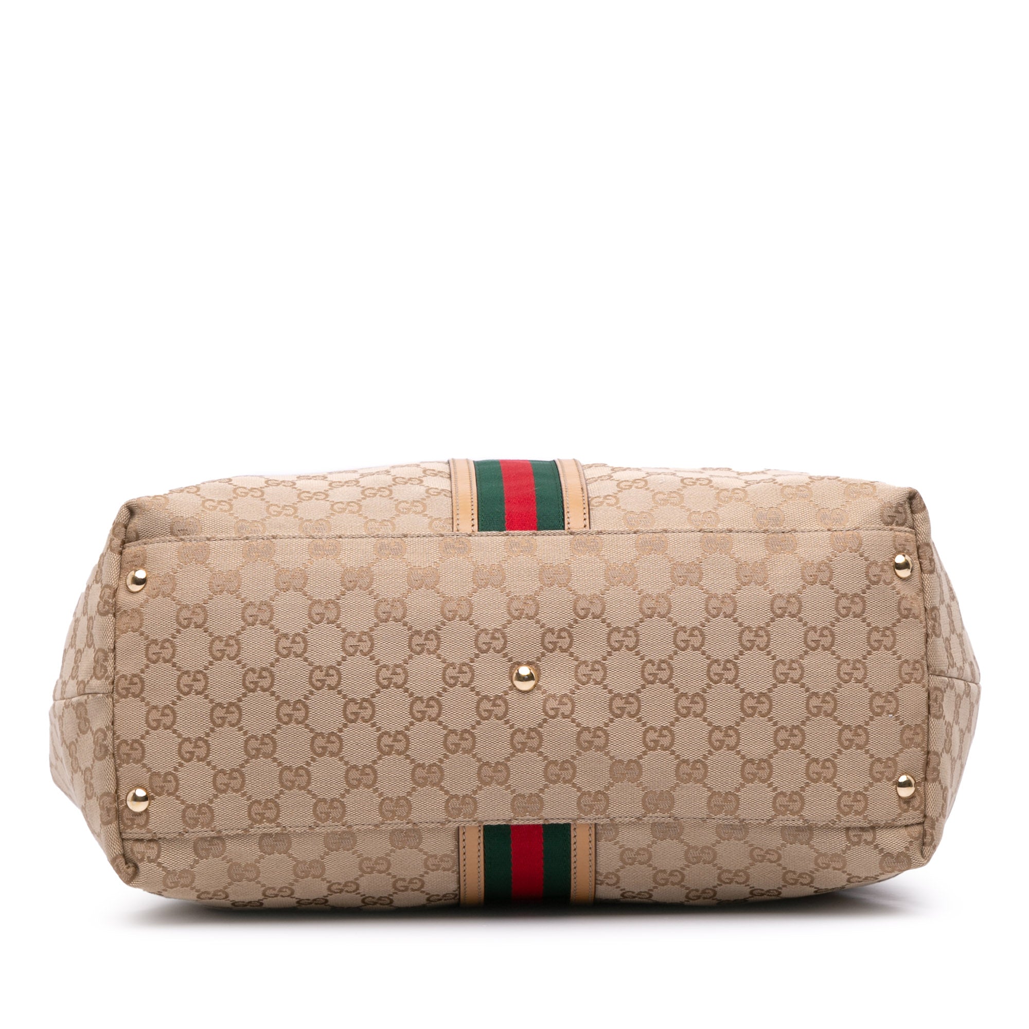 GG Canvas Web Tassel Tote