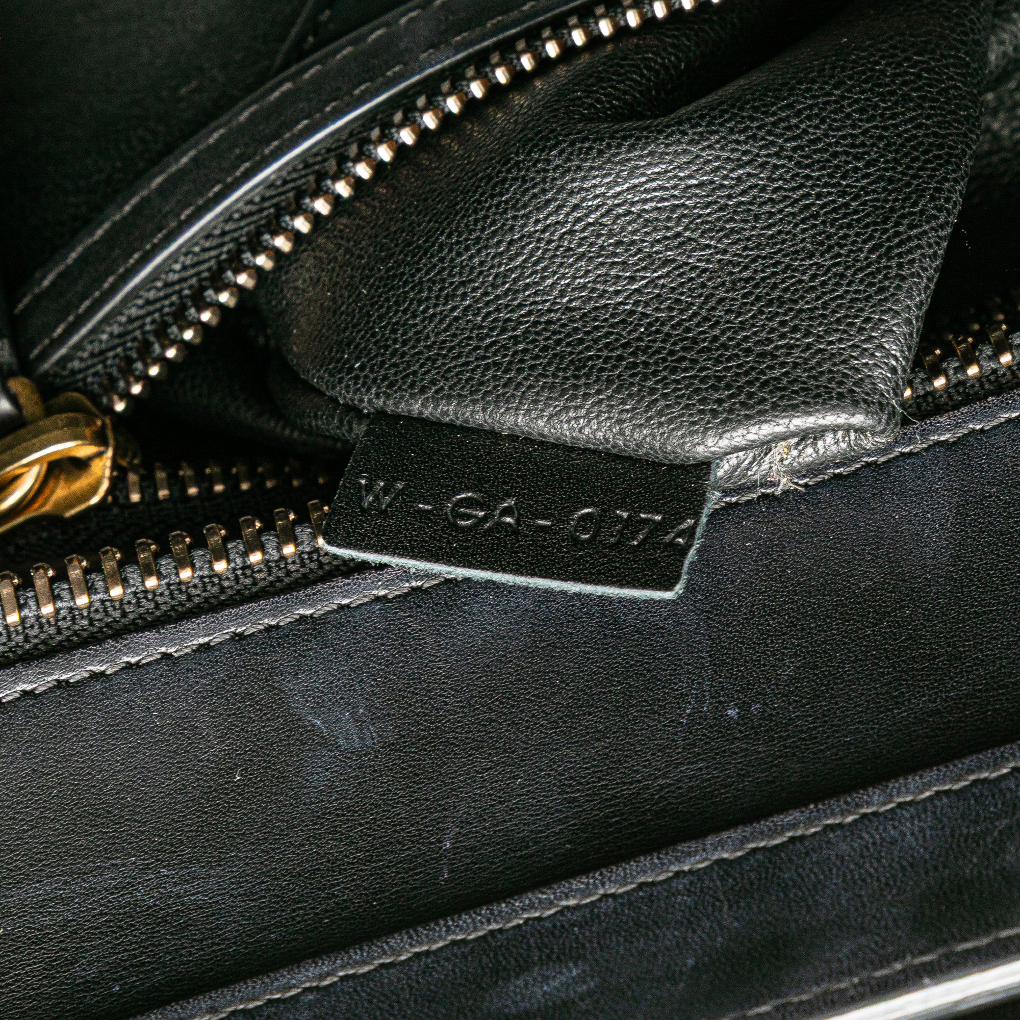 Micro Tricolor Leather Luggage Tote