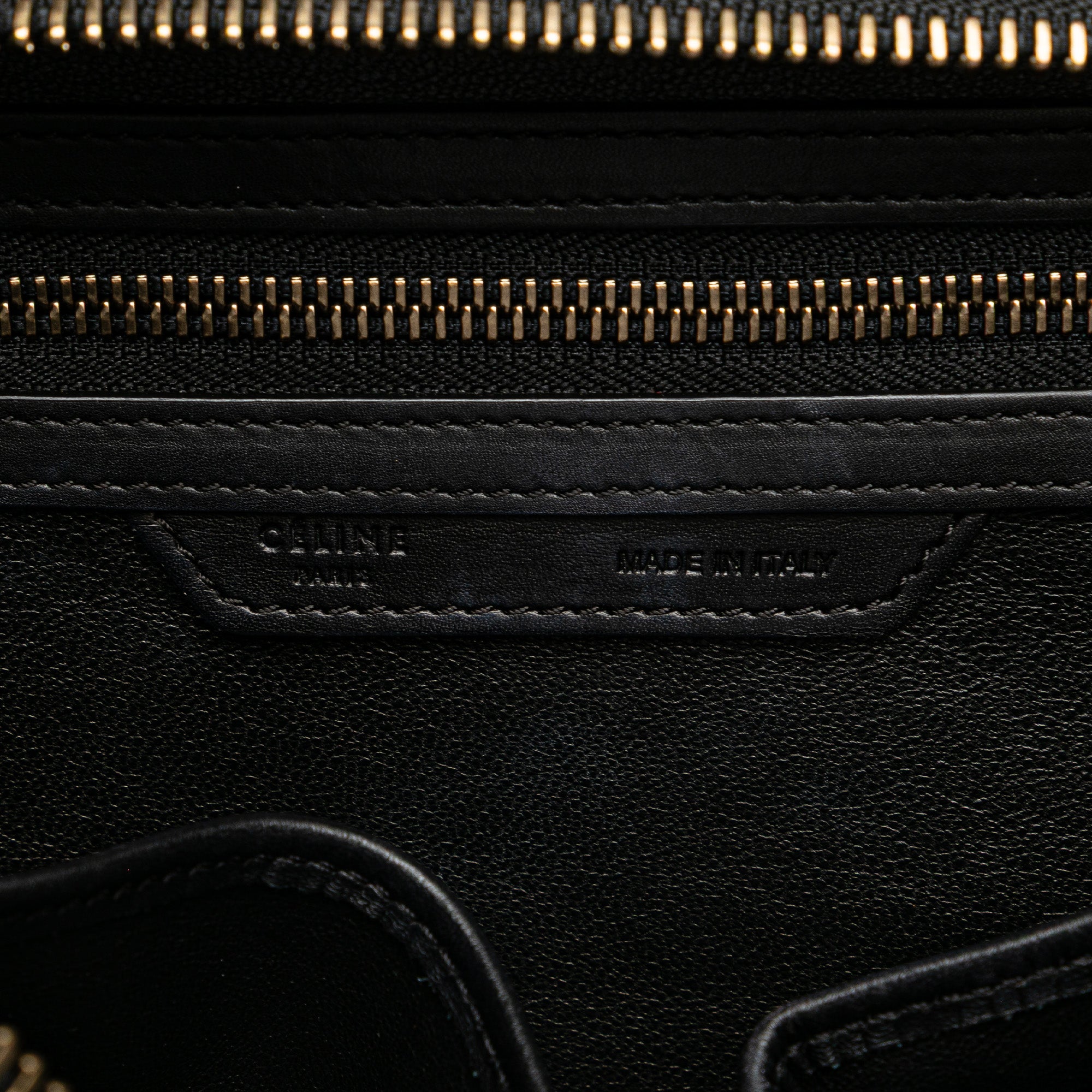 Micro Tricolor Leather Luggage Tote