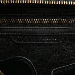 Micro Tricolor Leather Luggage Tote