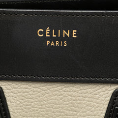 Micro Tricolor Leather Luggage Tote