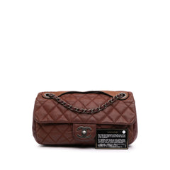 Medium Iridescent Calfskin In The Mix Flap