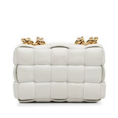 Nappa Intrecciato Padded Chain Cassette Satchel