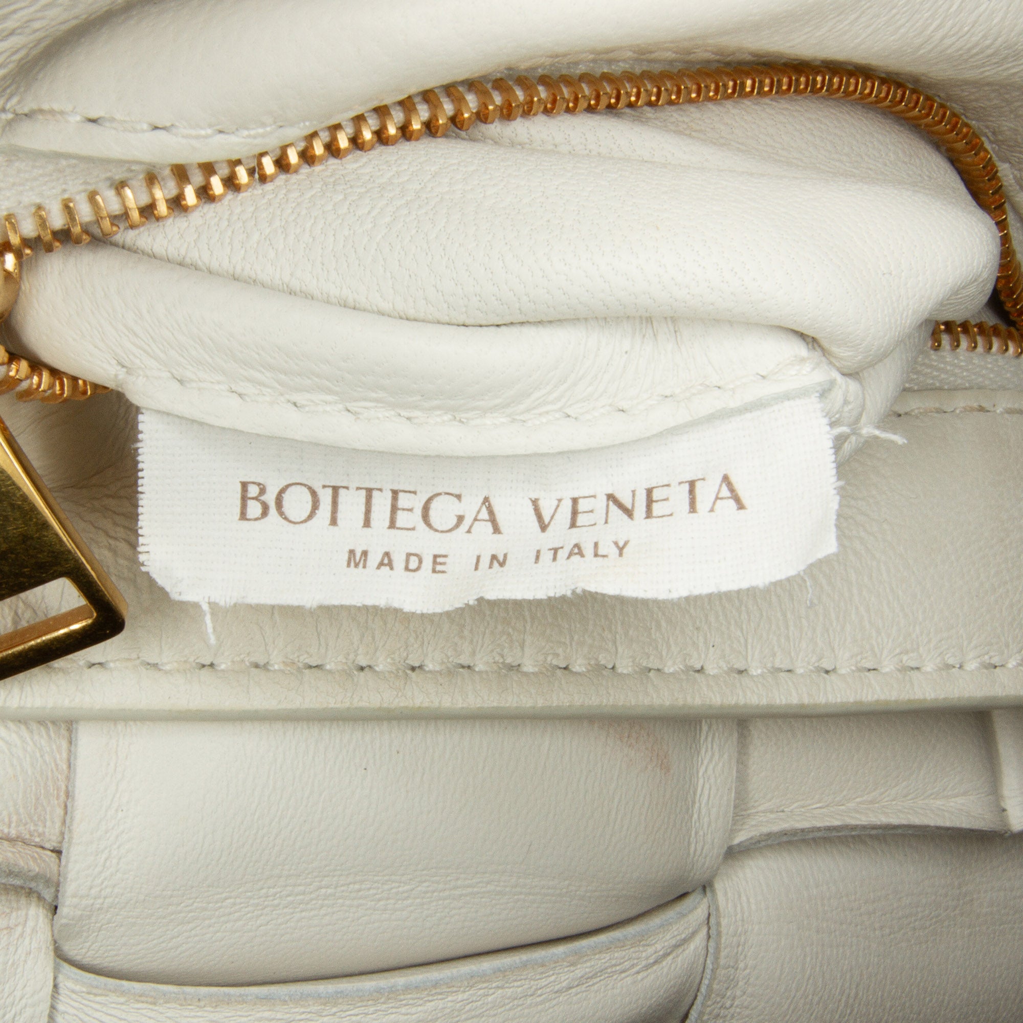 Nappa Intrecciato Padded Chain Cassette Satchel