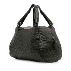 CC Quilted Aged Calfskin Coco Rider Bowling Bag