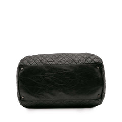 CC Quilted Aged Calfskin Coco Rider Bowling Bag