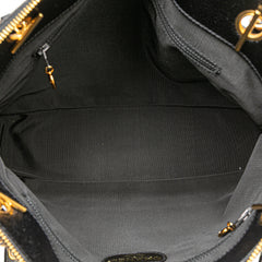 Caviar Logo Shoulder Bag