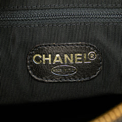 Caviar Logo Shoulder Bag
