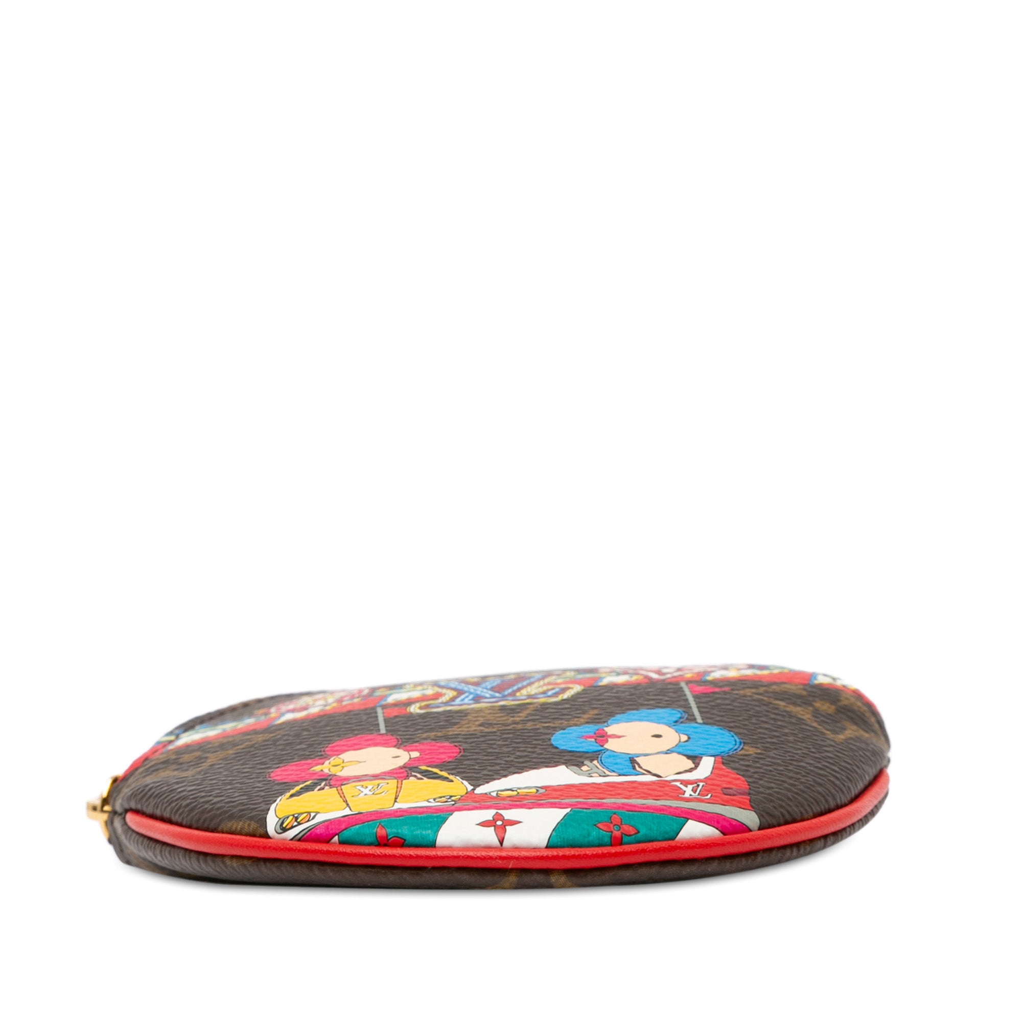 Monogram Vivienne Christmas Animation Bumper Cars Round Coin Purse_3