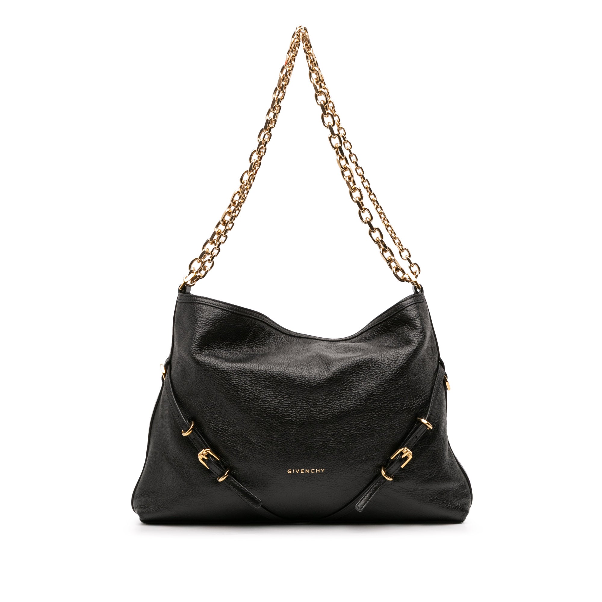 Medium Leather Voyou Chain Crossbody