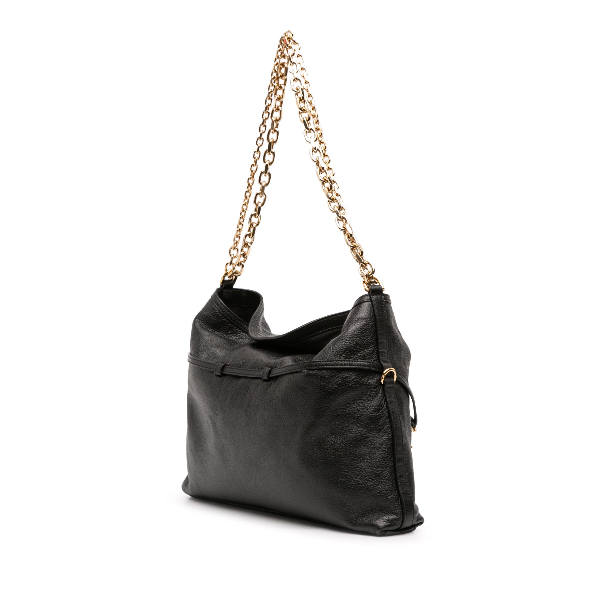 Medium Leather Voyou Chain Crossbody