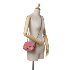 Mini Square Classic Lambskin Single Flap