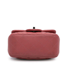 Mini Square Classic Lambskin Single Flap
