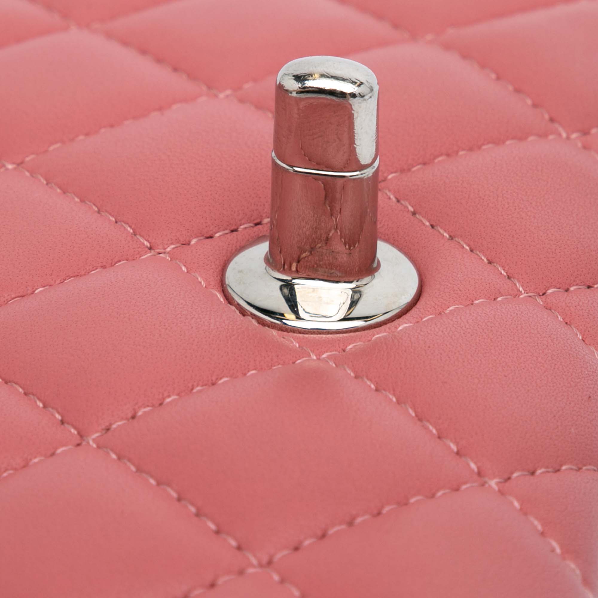 Mini Square Classic Lambskin Single Flap