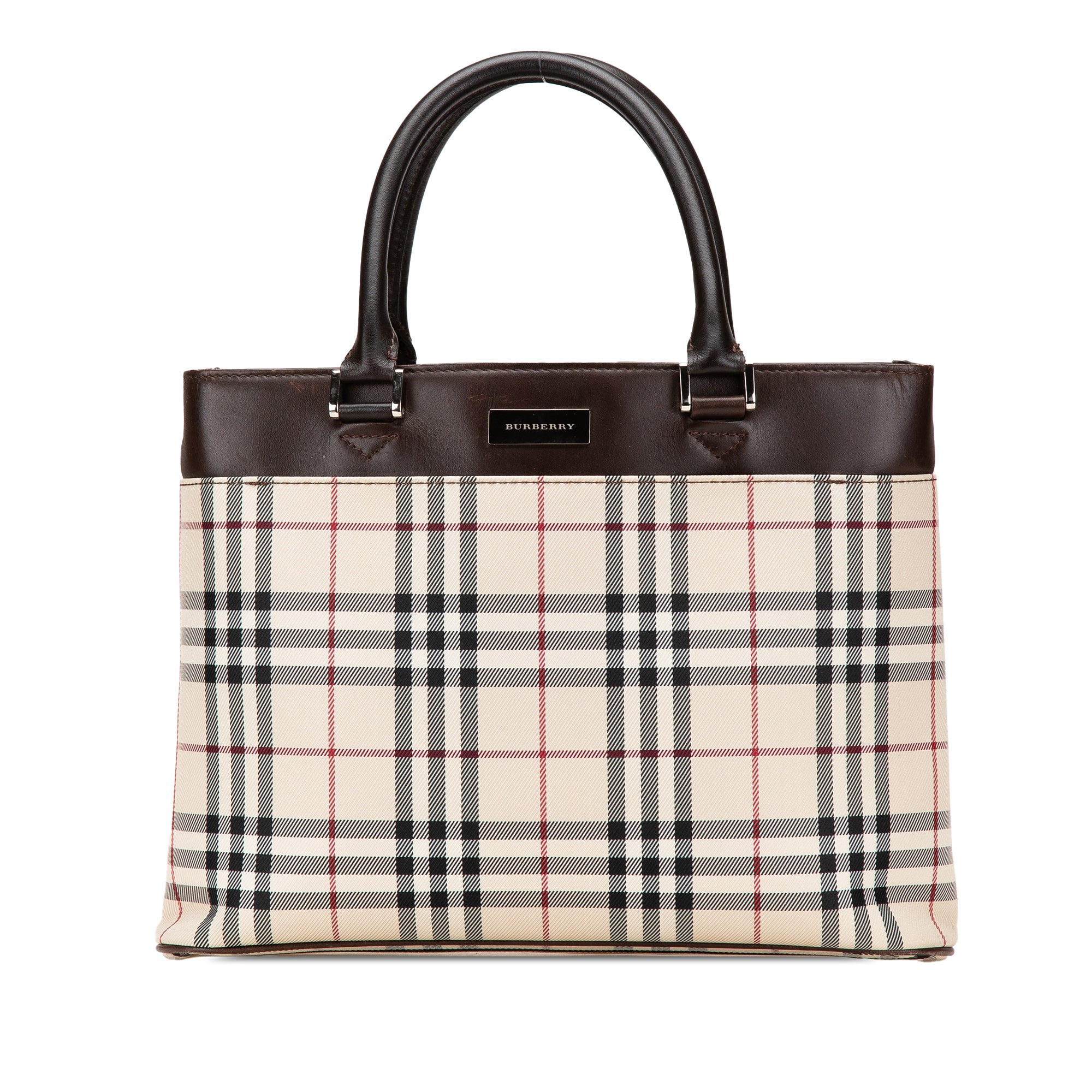 House Check Canvas Tote
