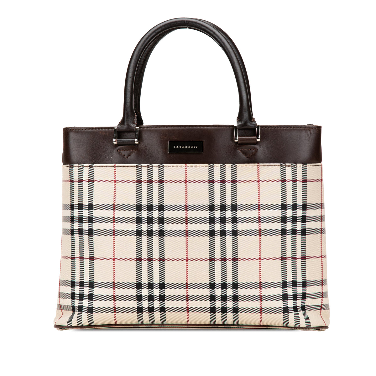House Check Canvas Tote