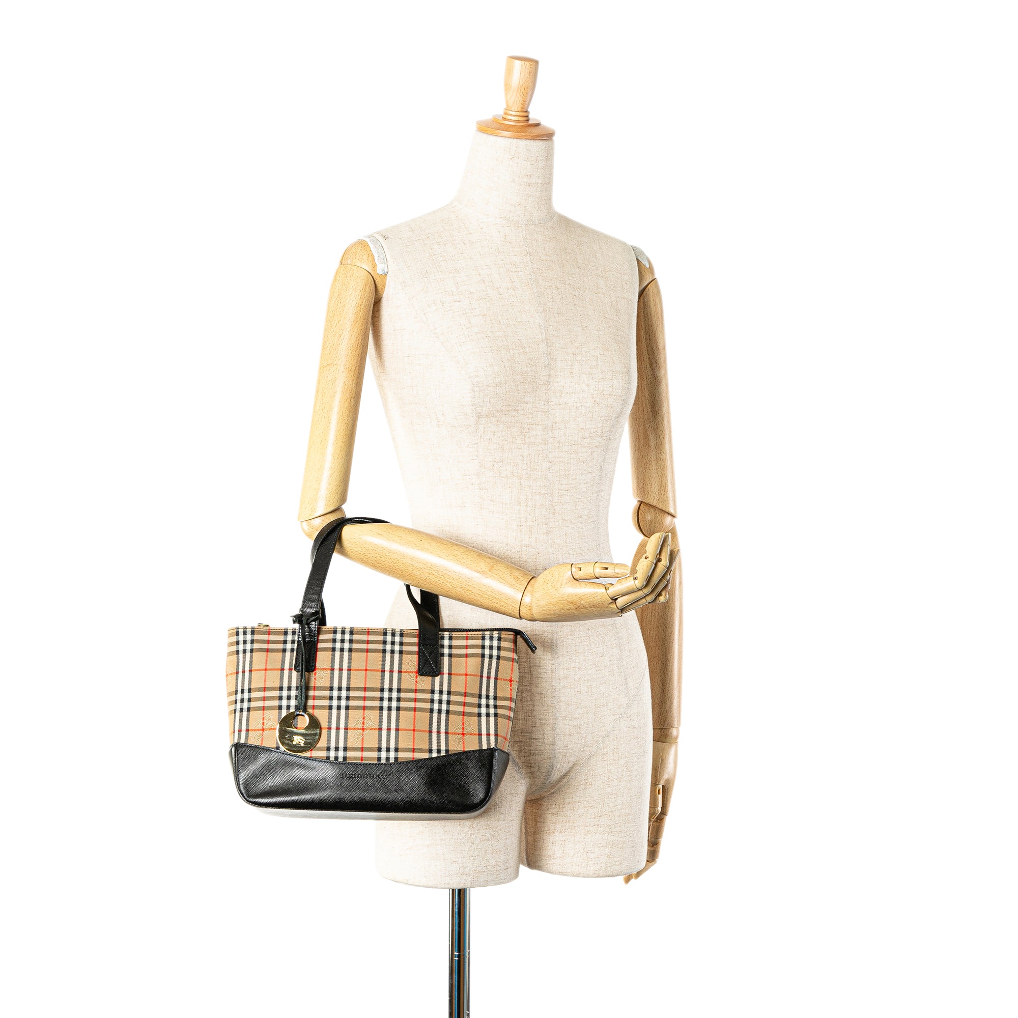 Haymarket Check Canvas Handbag