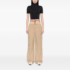 GG Canvas Web Double Pocket Belt Bag