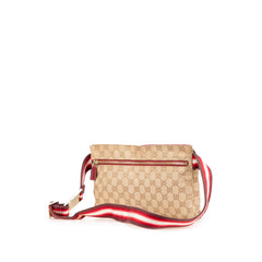GG Canvas Web Double Pocket Belt Bag