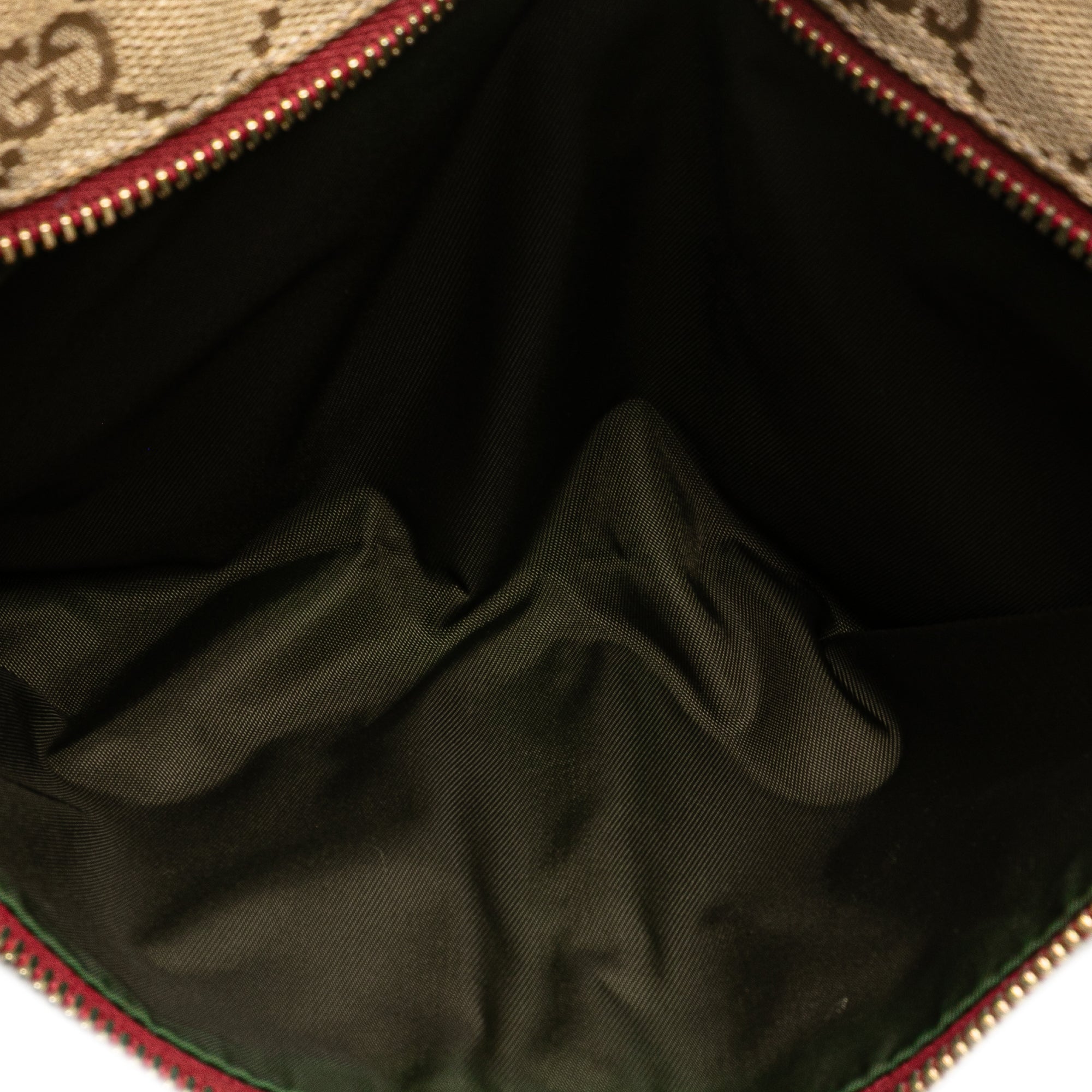 GG Canvas Web Double Pocket Belt Bag