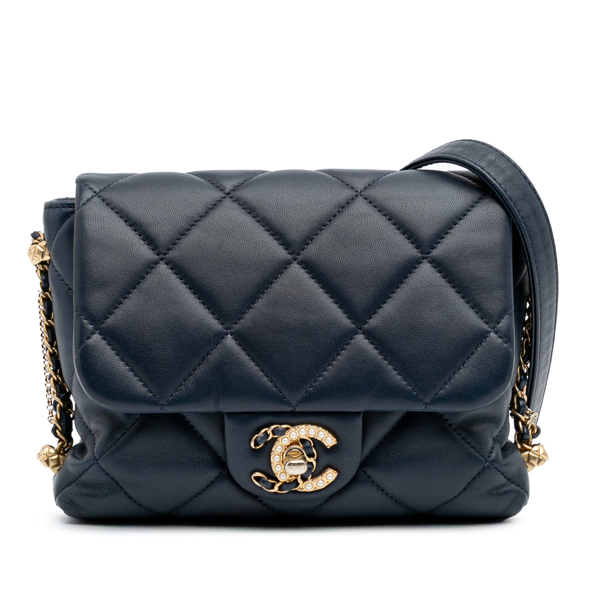 Mini Quilted Lambskin Crush on Chains Flap
