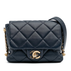 Mini Quilted Lambskin Crush on Chains Flap