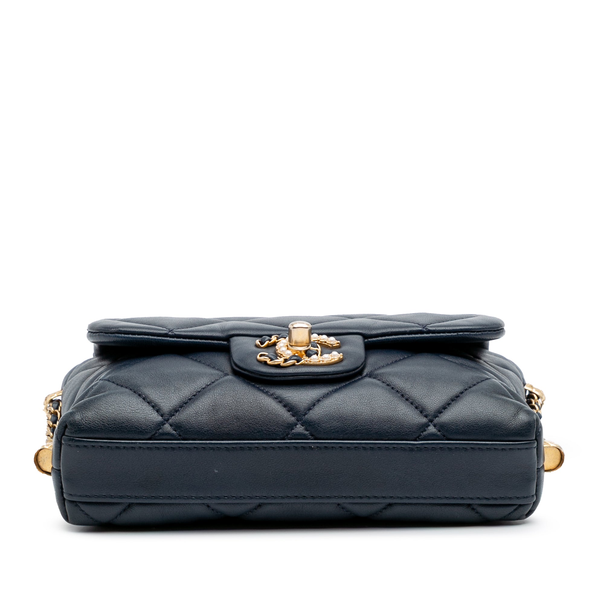 Mini Quilted Lambskin Crush on Chains Flap