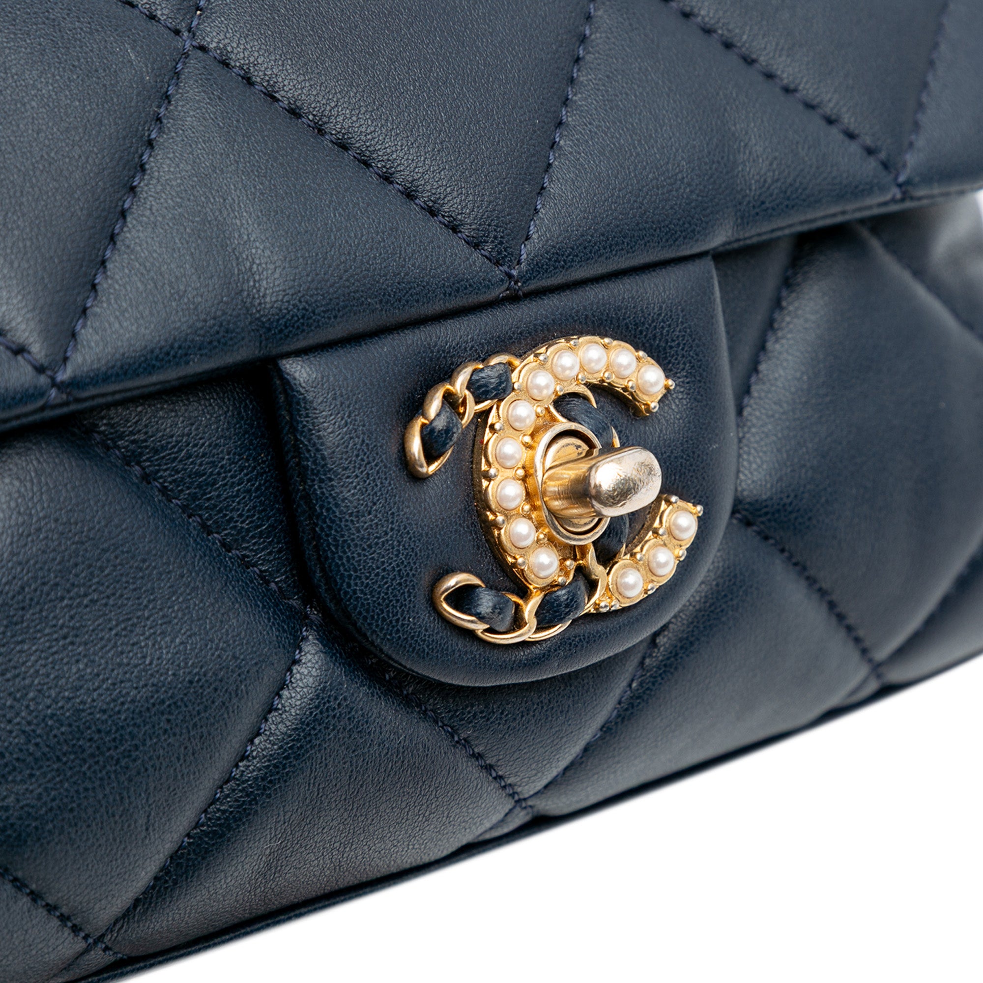 Mini Quilted Lambskin Crush on Chains Flap